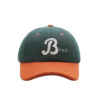 Lettering Two-tone Baseball Cap