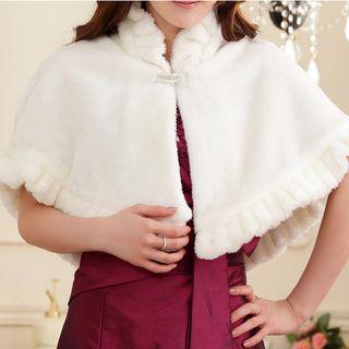 Cropped Faux-fur Cape