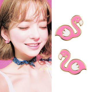 Alloy Flamingo Earring