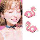 Alloy Flamingo Earring