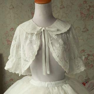 Lace Lolita Shawl White - One Size