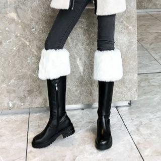 Over-the-knee Platform Block Heel Boot