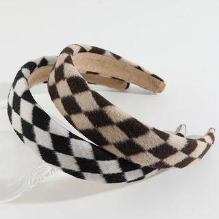Argyle Mohair Headband