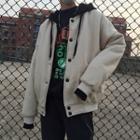 Hooded Bomber Jacket As Shpwn In Figure - One Size