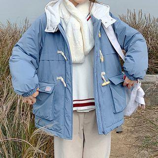 Plain Single Breasted Coat With Front Pocket