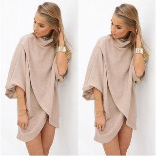 High Neck 3/4-sleeve Tunic