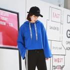 Bell-sleeve Loose-fit Hoodie