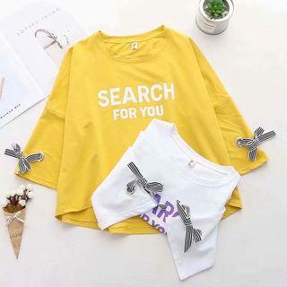 Print Round-neck Semi Sleeve T Shirt