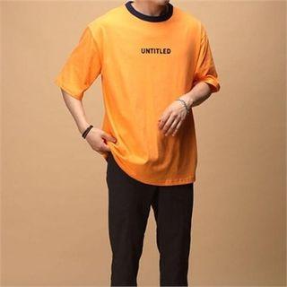 Untitled Lettering Ringer T-shirt