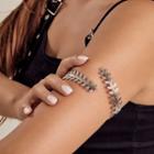 Leaf Bracelet 1215 - Silver - One Size