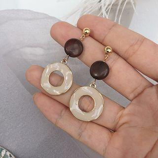 Glaze Hoop Dangle Earring 1 Pair - As Shown In Figure - One Size