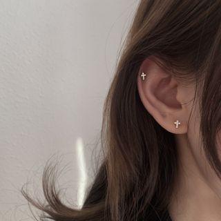 Cross Rhinestone Earring