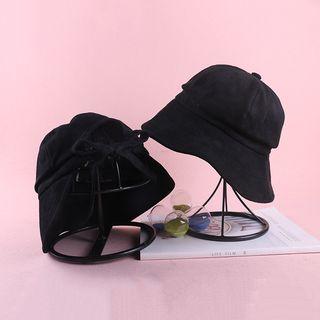 Tie-back Bucket Hat Black - M