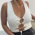 Cut-out V-neck Camisole Top