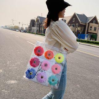Floral Tote Bag Transparent - One Size