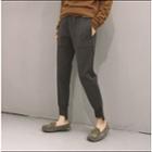 Asymmetric Panel Fleece-lined Sweatpants