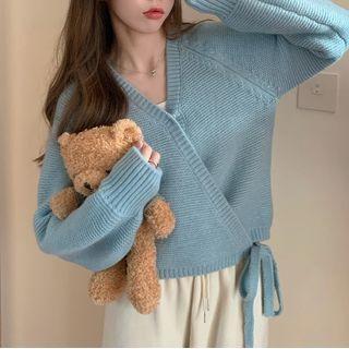V-neck Wrap Cardigan
