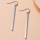 Bar Alloy Dangle Earring 1 Pair - Silver - One Size