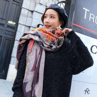 Printed Shawl As Shown In Figure - One Size