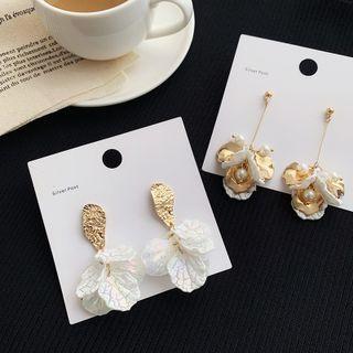 Petal Shell Alloy Fringed Earring