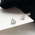 Alloy Triangle Earring 1 Pair - Earrings - One Size