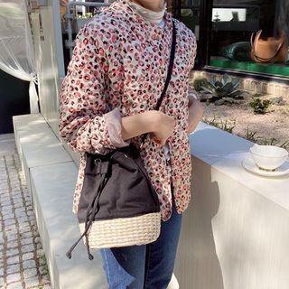 Round-neck Leopard Padded Jacket