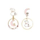 Asymmetrical Rabbit Ear Stud / Clip-on Earring