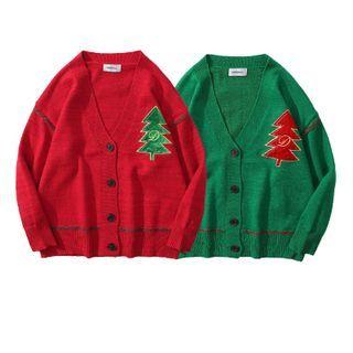 Tree Embroidered Cardigan