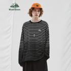 Unisex Gradient Striped Loose T-shirt