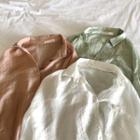 Plain Sheer Shirt / Plain Camisole Top