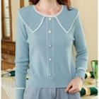 Long-sleeve Collar Knit Sweater