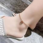 Alloy Heart Anklet B069 - Anklet - Love Heart - One Size