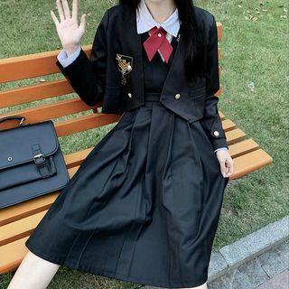 Vest / Patch / Sleeveless Dress / Bow / Shirt / Set