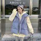 Padded Vest / Loose-fit Hoodie