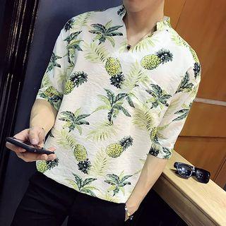 Pineapple Elbow-sleeve Shirt