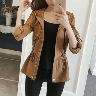 Hood Plain Zip Jacket