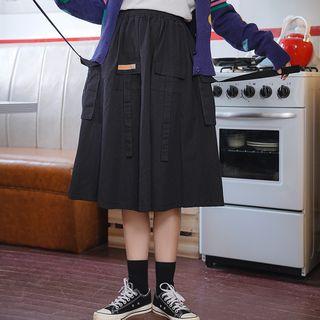 Cargo A-line Skirt Black - One Size