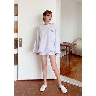Drawcord T-shirt & Shorts Lounge Set