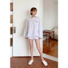 Drawcord T-shirt & Shorts Lounge Set