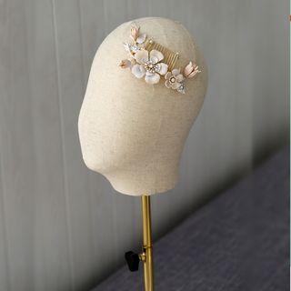 Wedding Flower Hair Comb As Shown In Figure - One Size