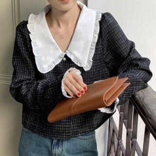 Peter Pan Collar Cropped Jacket