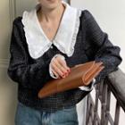 Peter Pan Collar Cropped Jacket