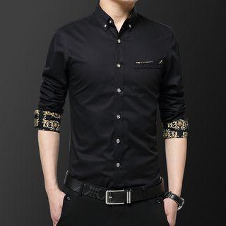 Print Cuff Shirt
