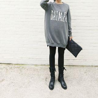 Letter Long Sweatshirt