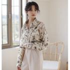 Floral Loose-fit Long-sleeve Shirt