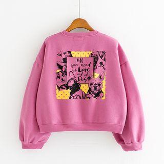 Printed Lettering Sweatshirt