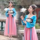 Long-sleeve Embroidered Traditional Chinese Dress