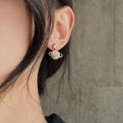 Rhinestone Planet Dangle Earring 1 Pair - Rose Gold - One Size