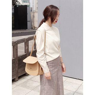 Round-neck Wool Blend Vest