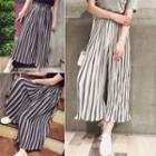 Striped Chiffon Culottes